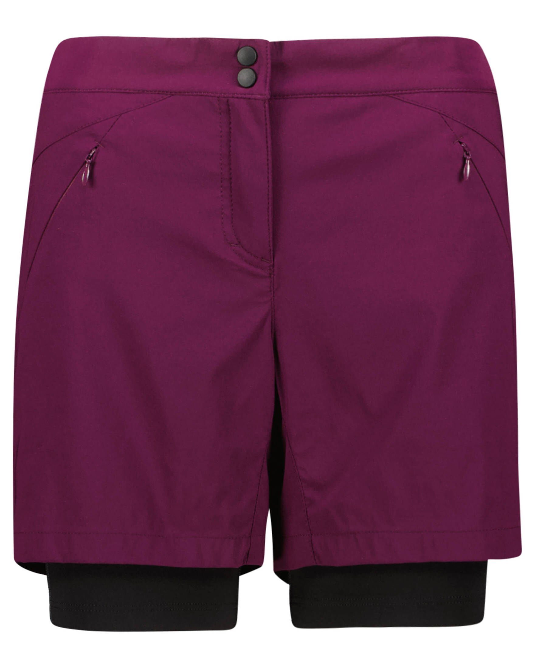 Damen lila (309) Radshorts (1-tlg) Löffler Fahrradhose Comfort X-SHORT CSL AERO-E Fit