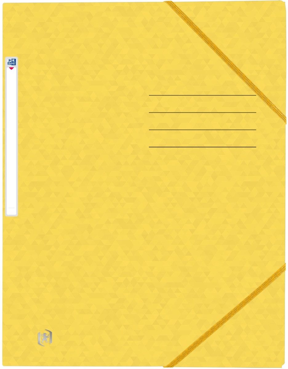 OXFORD Fächermappe Eckspannmappe Top File+ A4 3 Klappen gelb