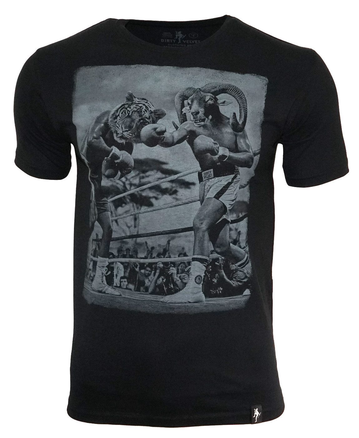 Dirty Velvet T-Shirt DIRTY VELVET Herren T-Shirt SURVIVAL OF THE FITTEST-Schwarz-M