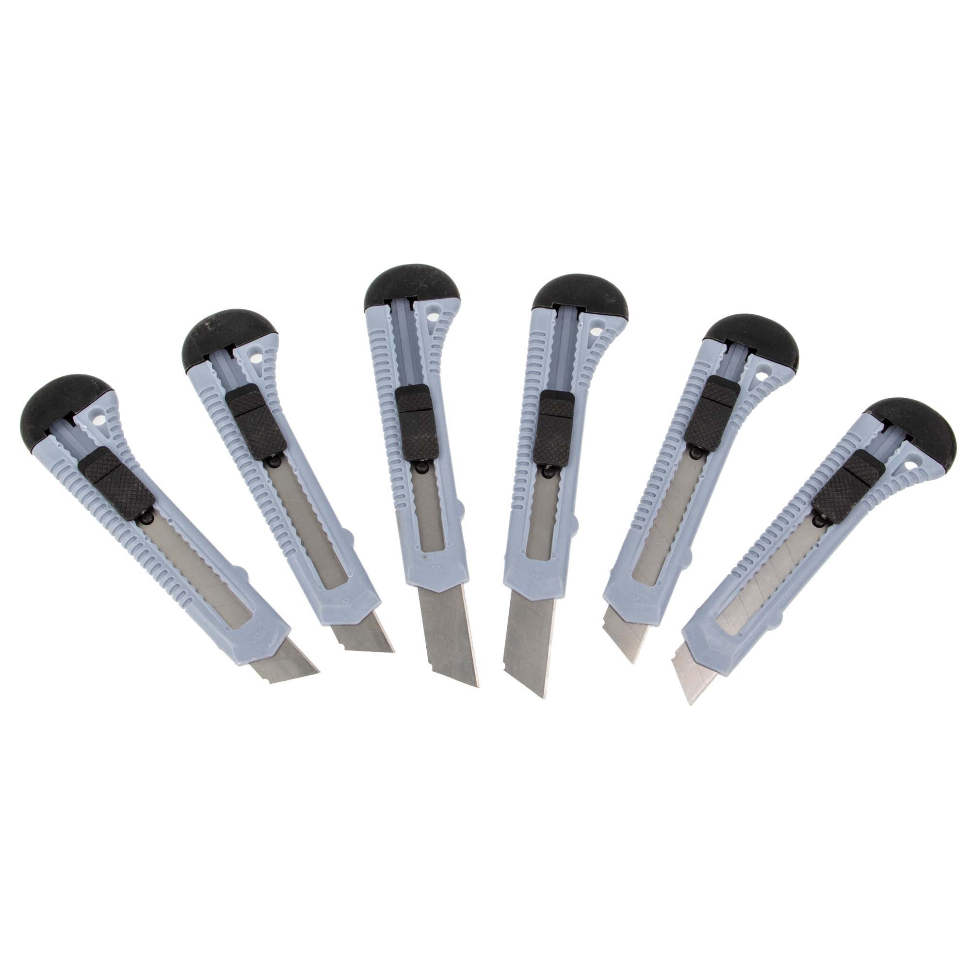 MASTERPROOF PROFESIONAL Cuttermesser Cuttermesser Set 6-tlg. Abbrechmesser 18mm, Paketmesser 60007