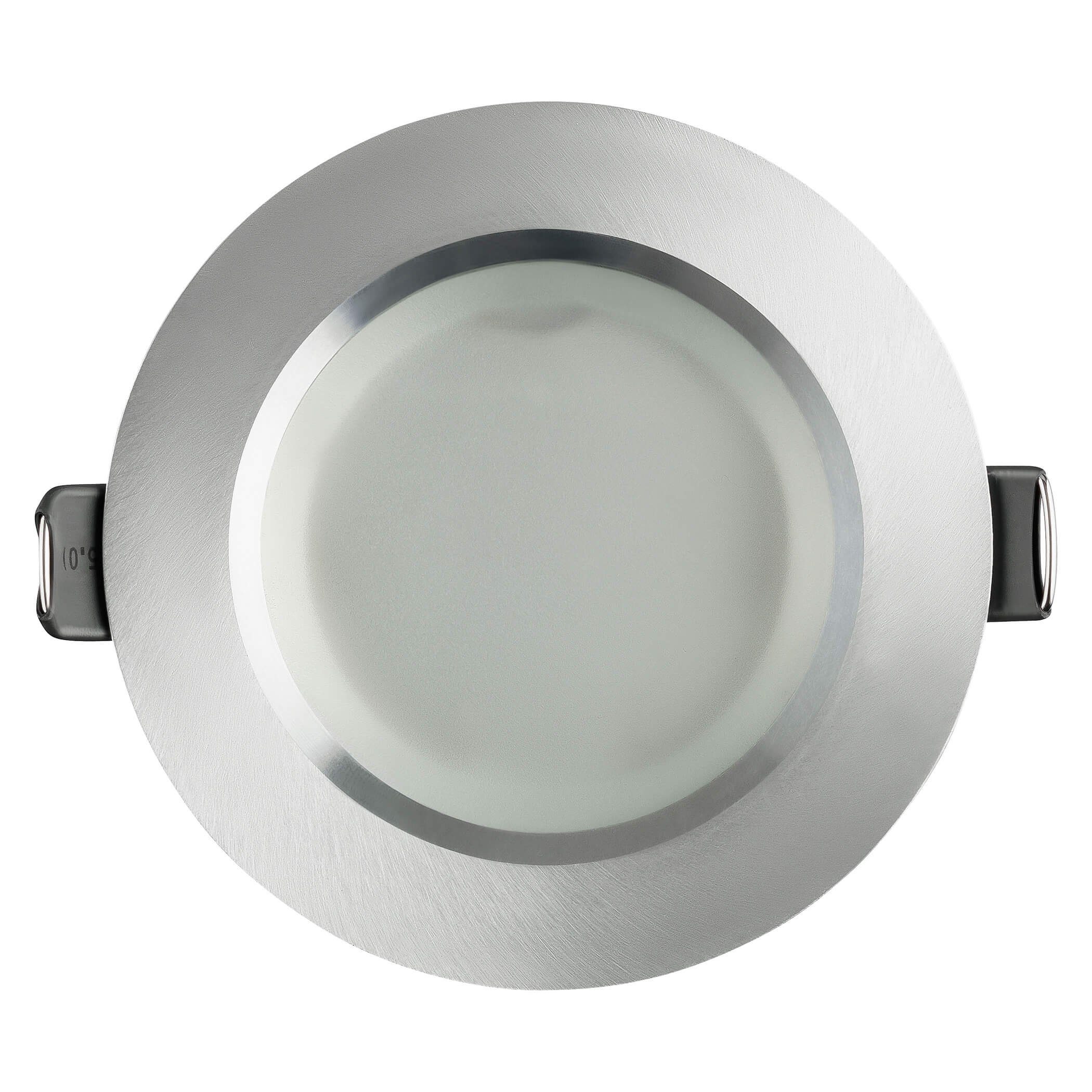 SEBSON LED Einbaustrahler Einbaustrahler Bad IP44 - Rahmen Lochdurchmesser 75mm - GU10 Fassung, inkl. GU10 Fassung (ohne Leuchtmittel), Aluminium Gehäuse Deckenspot