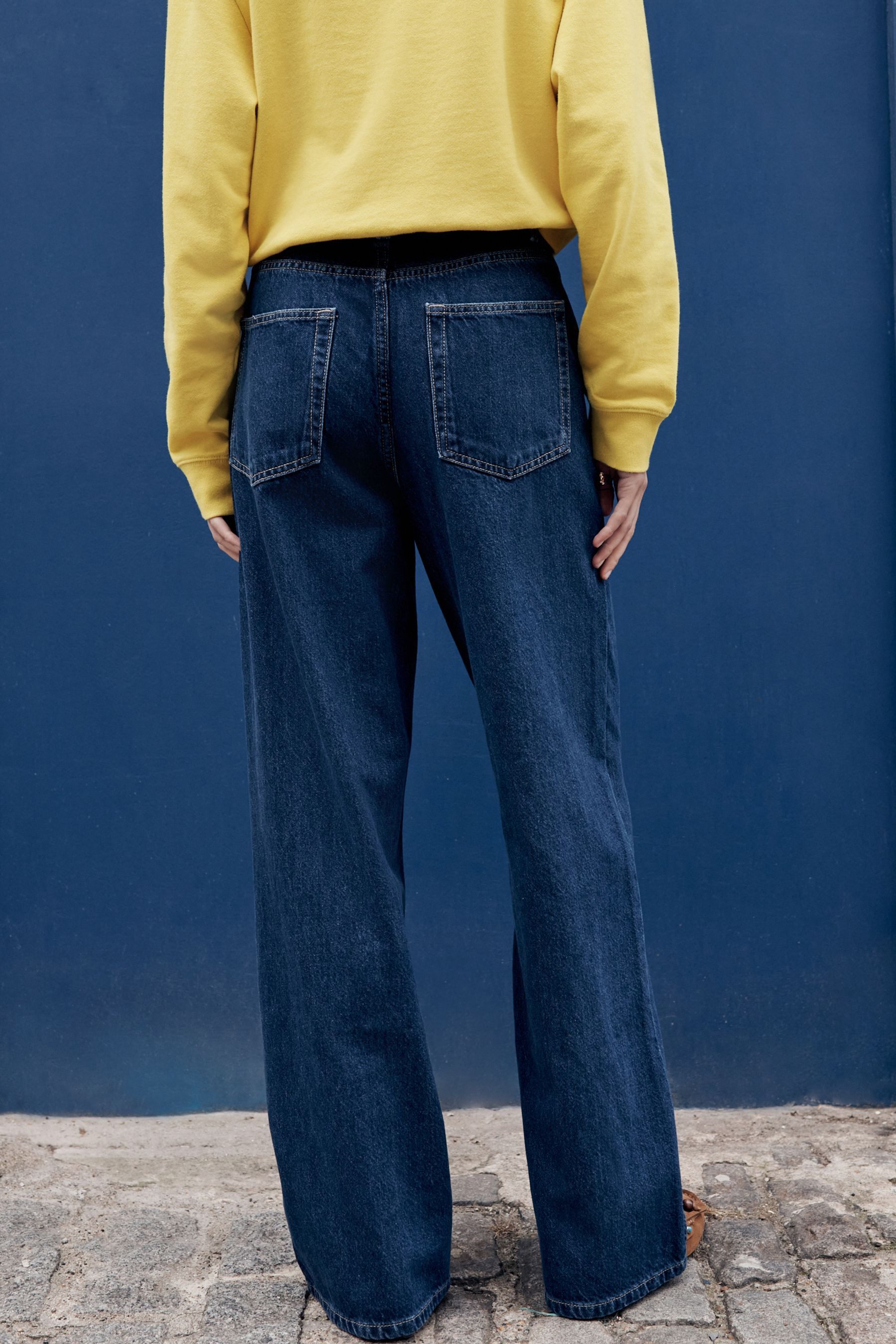 Next Weite Jeans Jeans mit Kordelzug und weitem Bein (1-tlg)