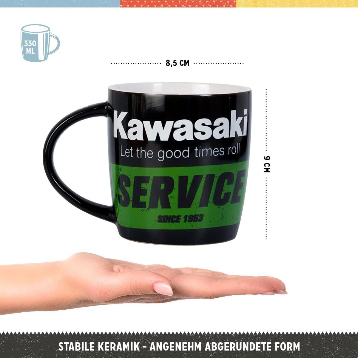 Nostalgic-Art Tasse Kaffeetasse - Kawasaki - Service