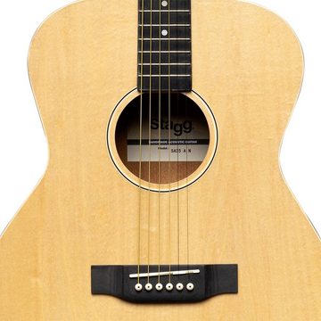 Stagg Konzertgitarre SA35 A-N Auditorium Gitarre mit Decke aus Lindenholz, Farbe Natur