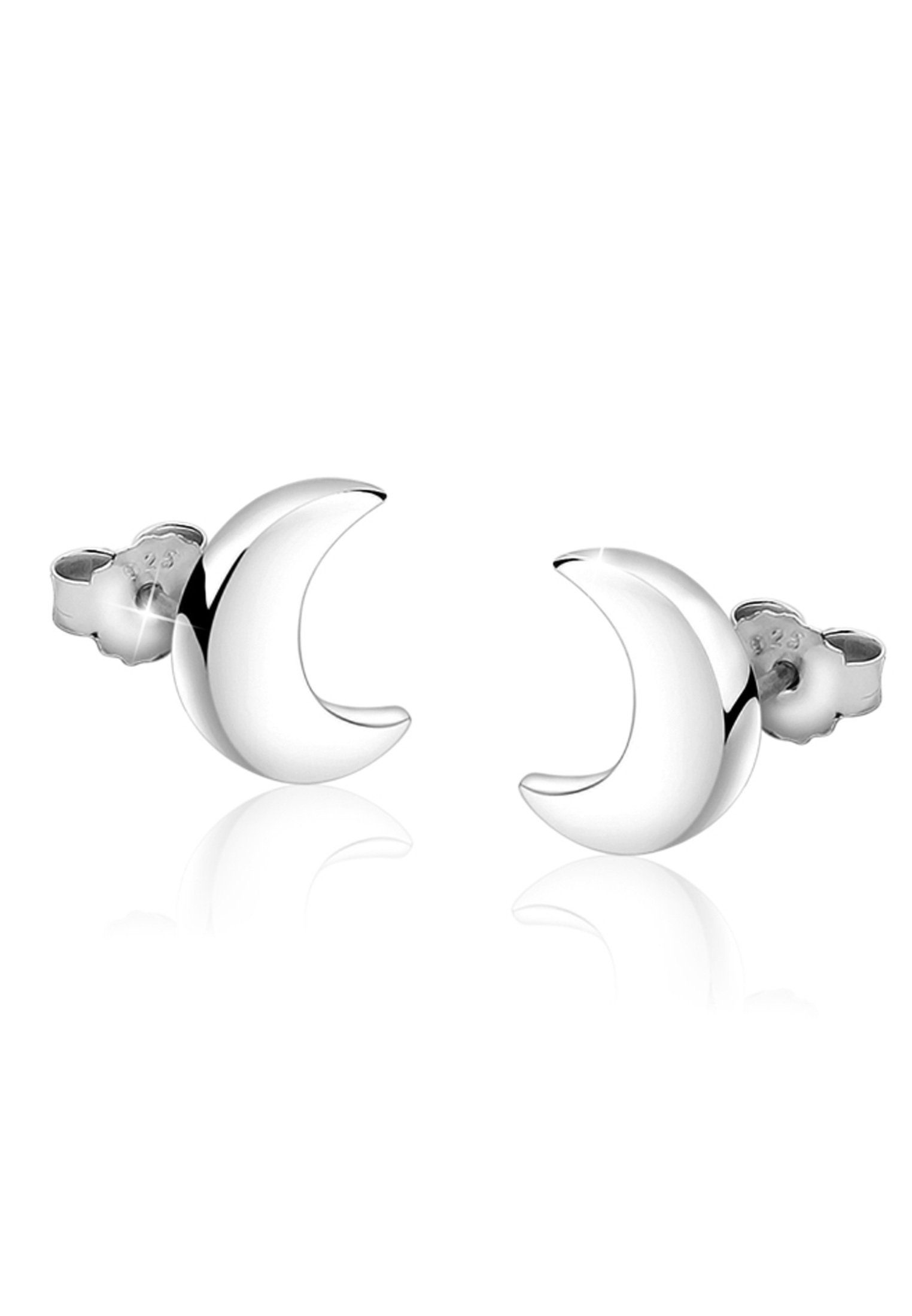 Nenalina Paar Ohrstecker Stecker Halbmond Astro Look 925 Silber, Halbmond günstig online kaufen