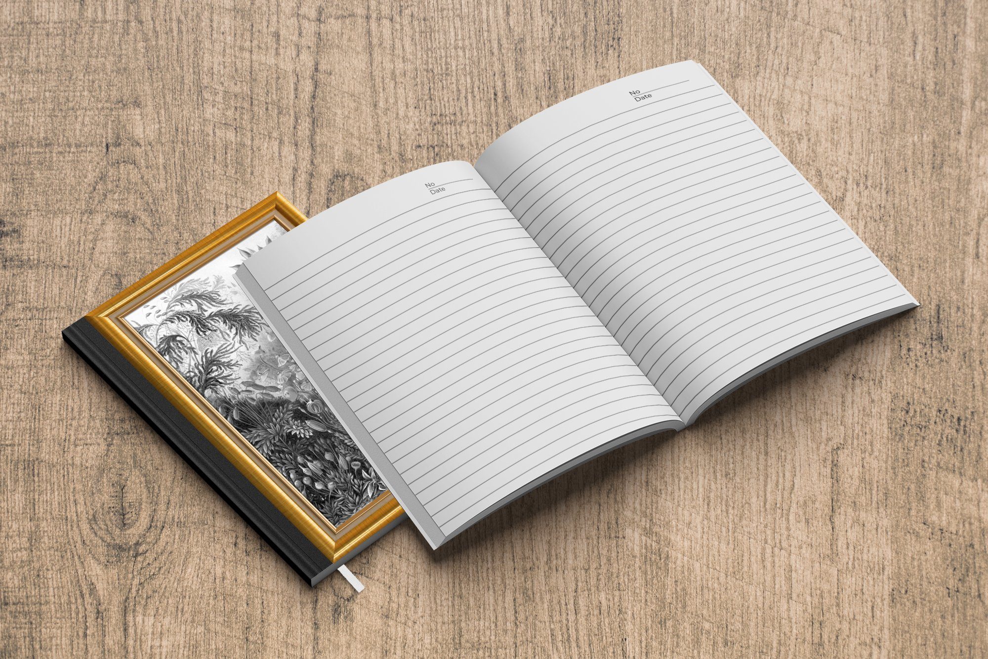 Maler Notizheft, Merkzettel, Liste, Seiten, - Tagebuch, MuchoWow A5, Gold Notizbuch - 98 Journal, Kunst - Haushaltsbuch