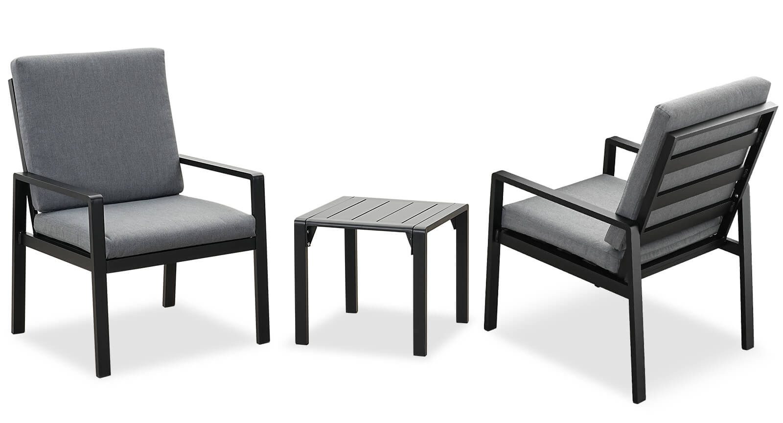 MeXo Gartenlounge-Set SGS zertifiziert, Aluminium Gartenmöbel-Set, günstig online kaufen