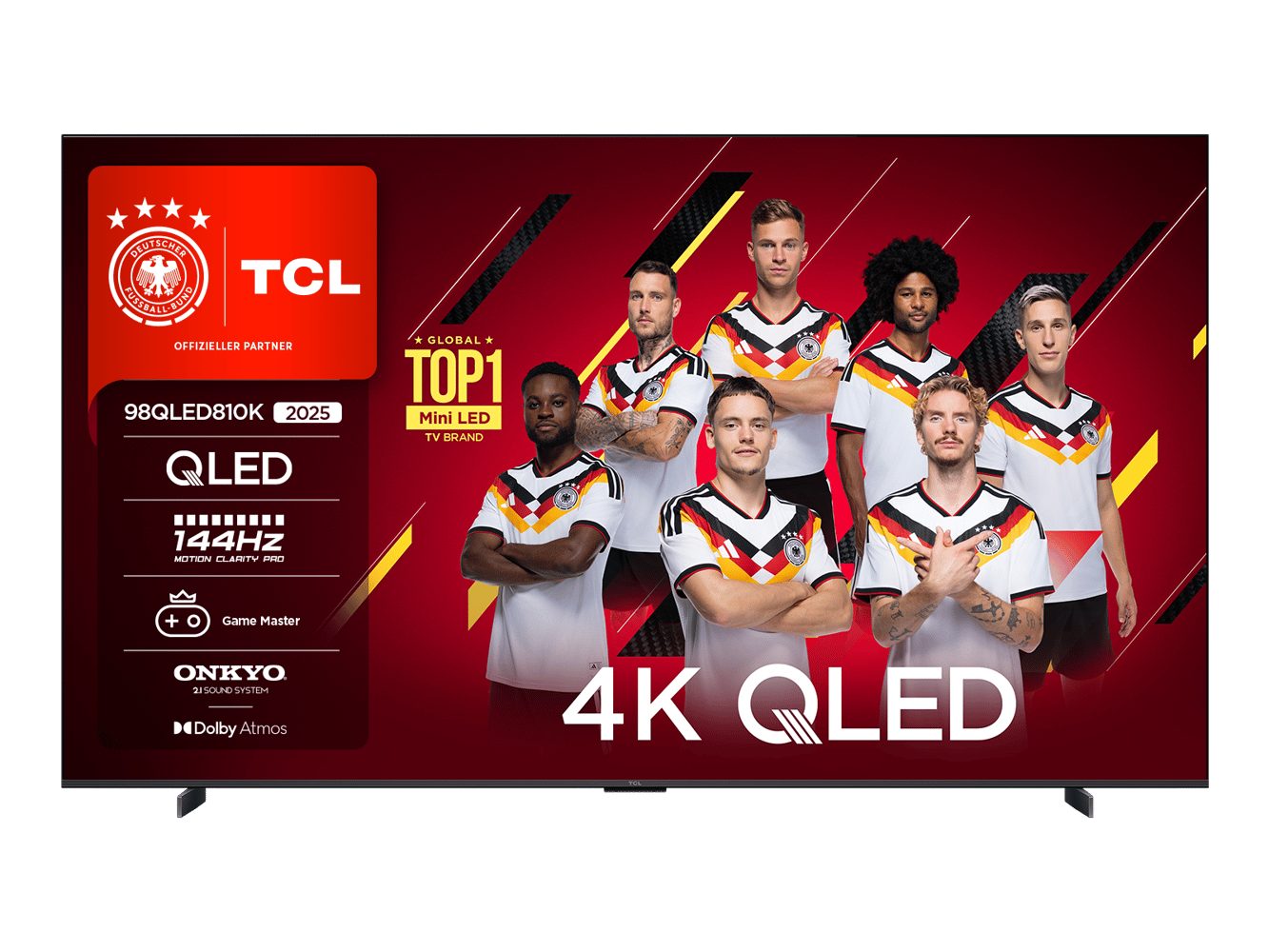 TCL 98QLED810KX1 QLED-Fernseher (98 Zoll, 4K Ultra HD)