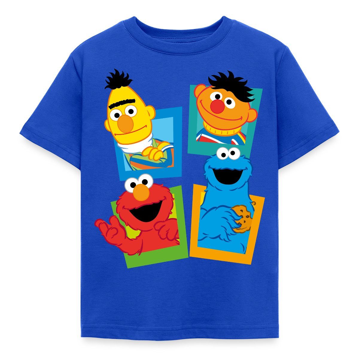 Spreadshirt T-Shirt Sesamstraße Kacheln Ernie und Bert Kinder T-Shirt (1-tlg)