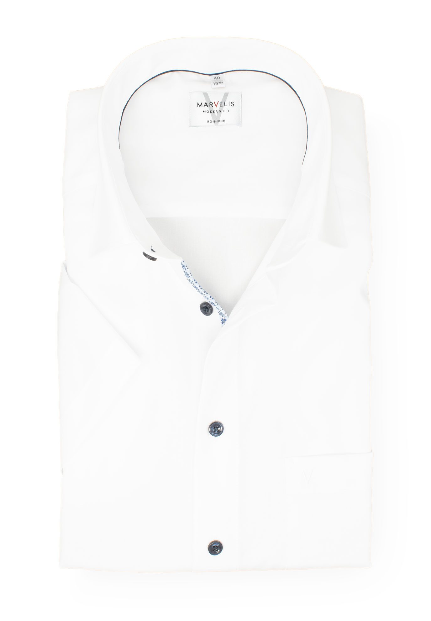 MARVELIS Kurzarmhemd Modern Fit normale, leicht günstig online kaufen