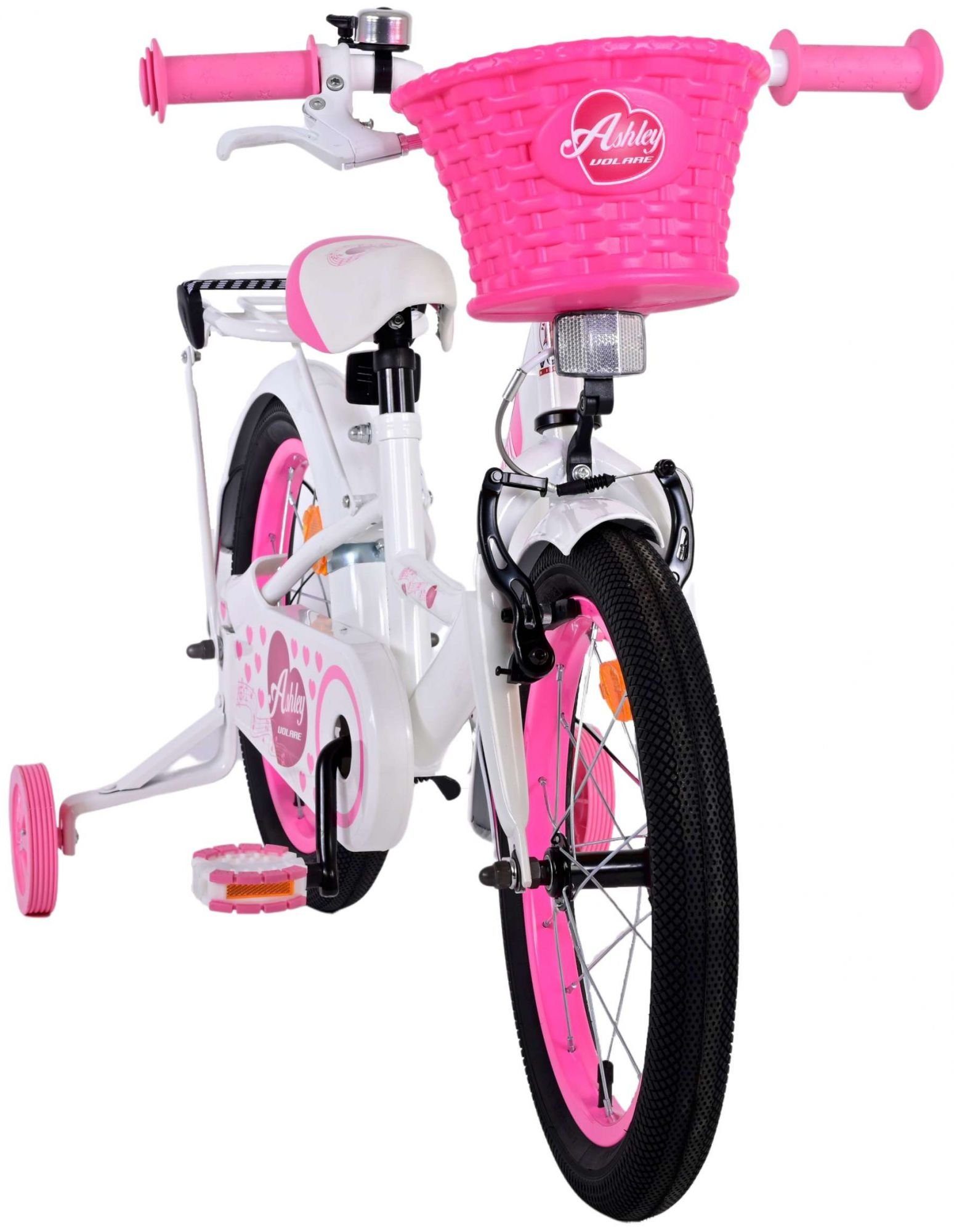 Mädchen - Laufrad + (Mädchen Gang, 16 Ashley Fahrrad TPFSports Fahrrad Zoll mit 16 Volare Rutschfeste Zoll Sicherheitsgriffe), Handbremse, Kinderfahrrad Ständer 1 Kinderrad Rücktritt mit Kinder