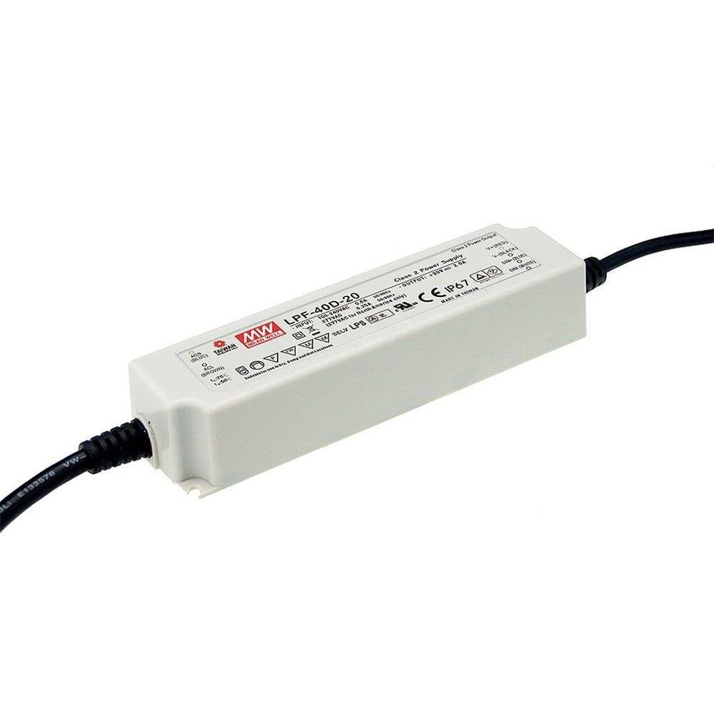 "LPF-40D-24" 24V, Kunststoff, Einbau, 40W, IP67, L162,5xH32xB40cm LED Trafo