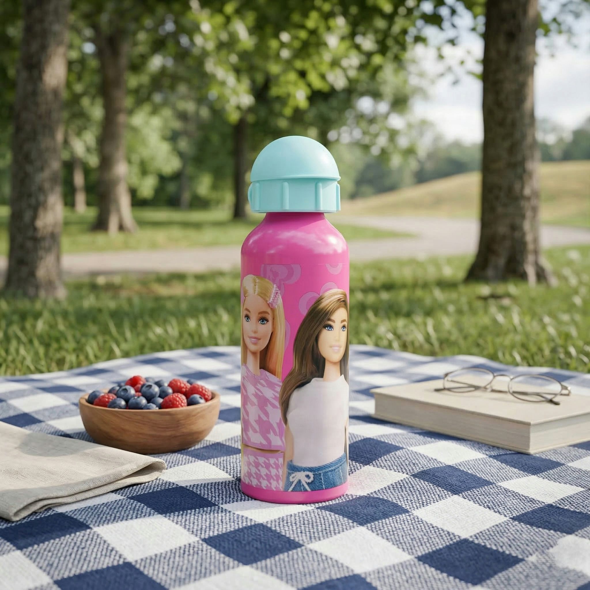 Barbie Trinkflasche Barbie Kinder Sport Aluminium Wasserflasche Flasche 520 ml