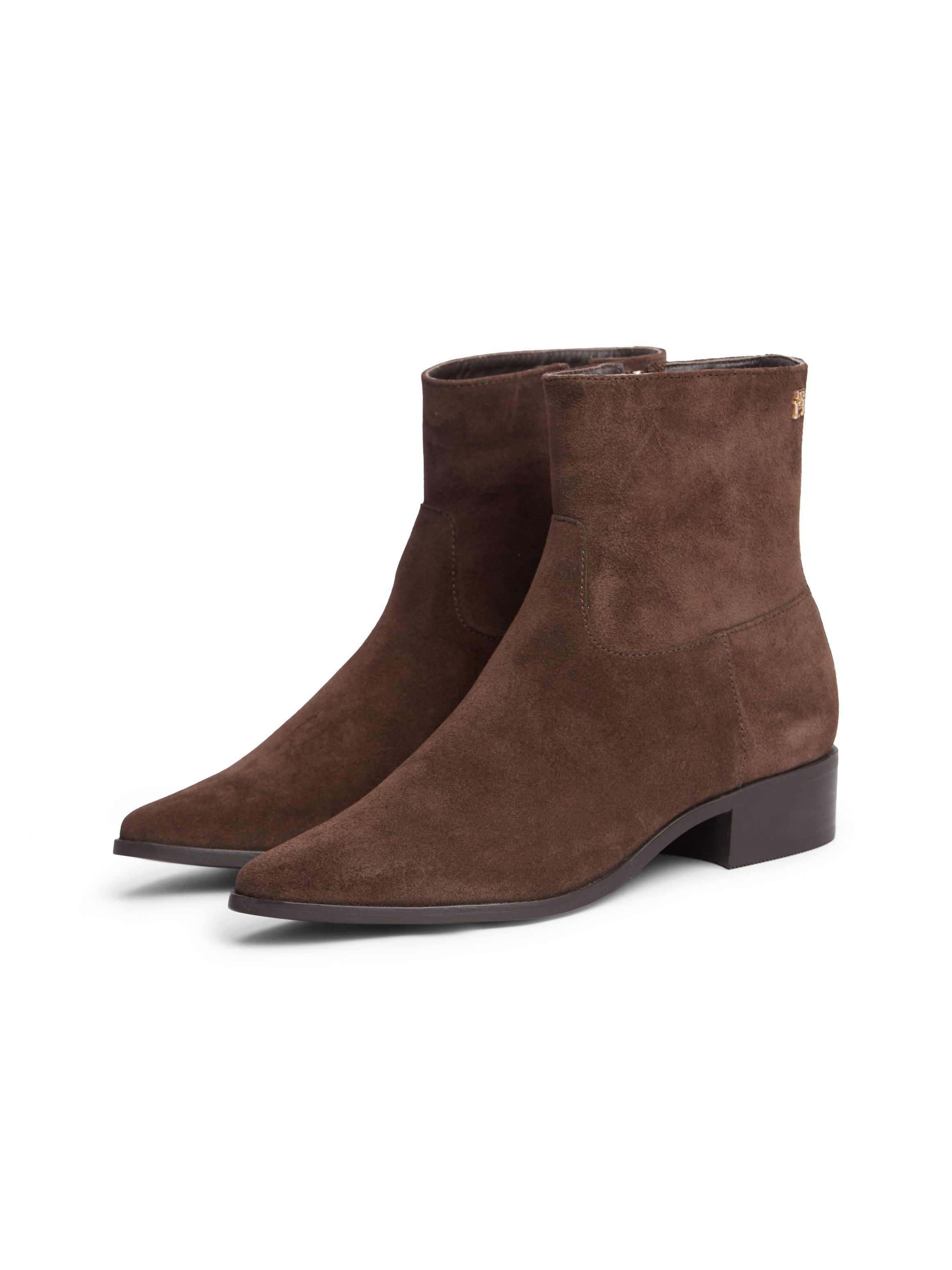 Tommy Hilfiger SUEDE ANKLE BOOT W ZIP Stiefelette Ankleboots, Cowboy-Boots, Kurzstiefel mit Reißverschluss