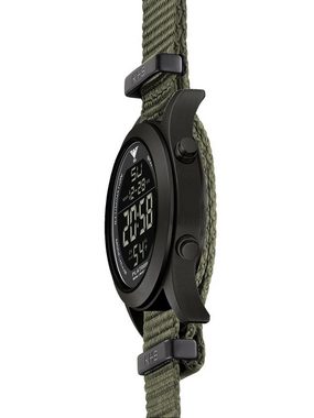 KHS Digitaluhr Armbanduhr Platoon Digital Olivgrün/Schwarz