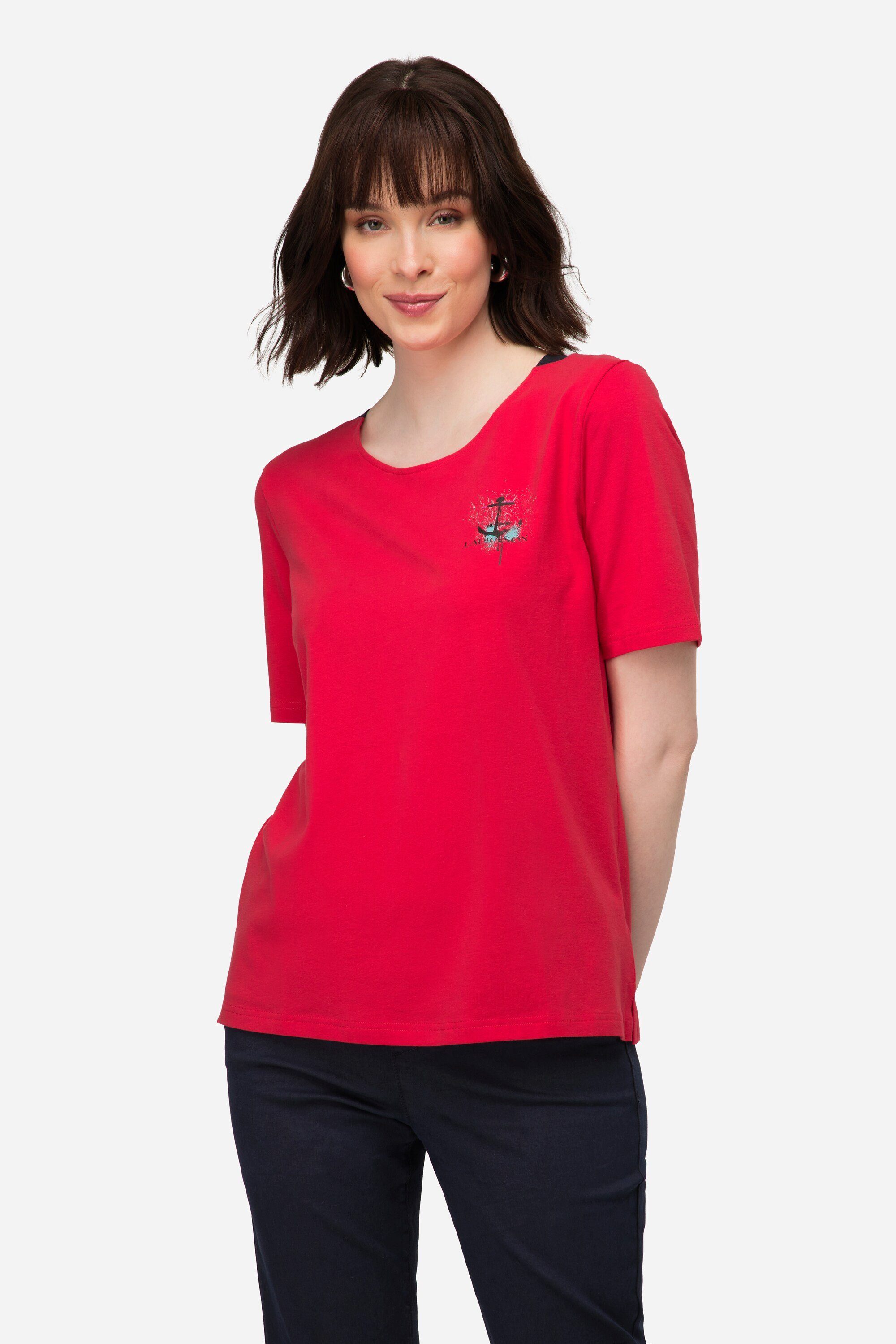 Laurasøn T-Shirt T-Shirt U-Boot-Ausschnitt mit seitlichen günstig online kaufen
