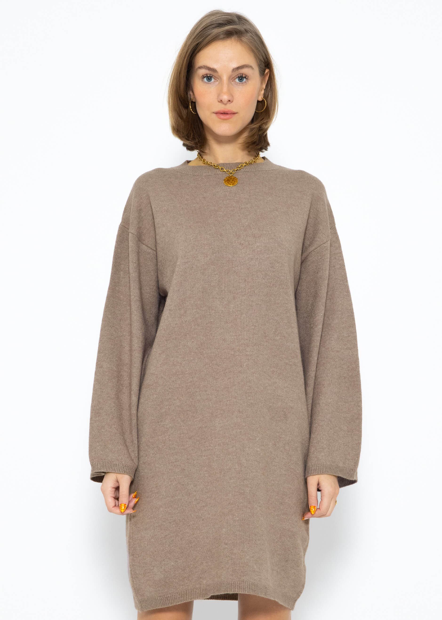 SASSYCLASSY Strickkleid Oversize Strickkleid Rollkragen Damen günstig online kaufen