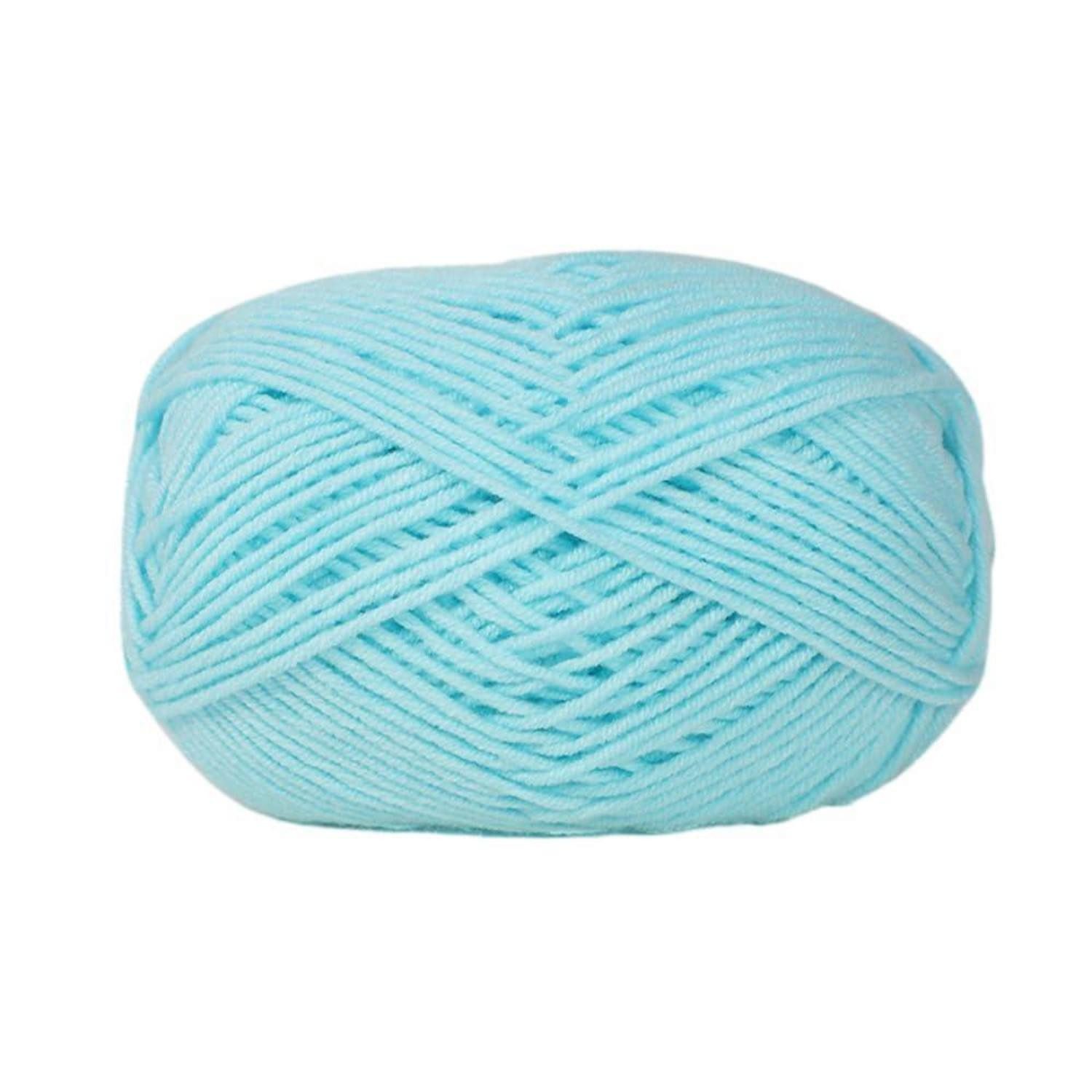 LuxusKollektion Häkelgarn Baumwolle 5x50g Himmelblau Häkelwolle