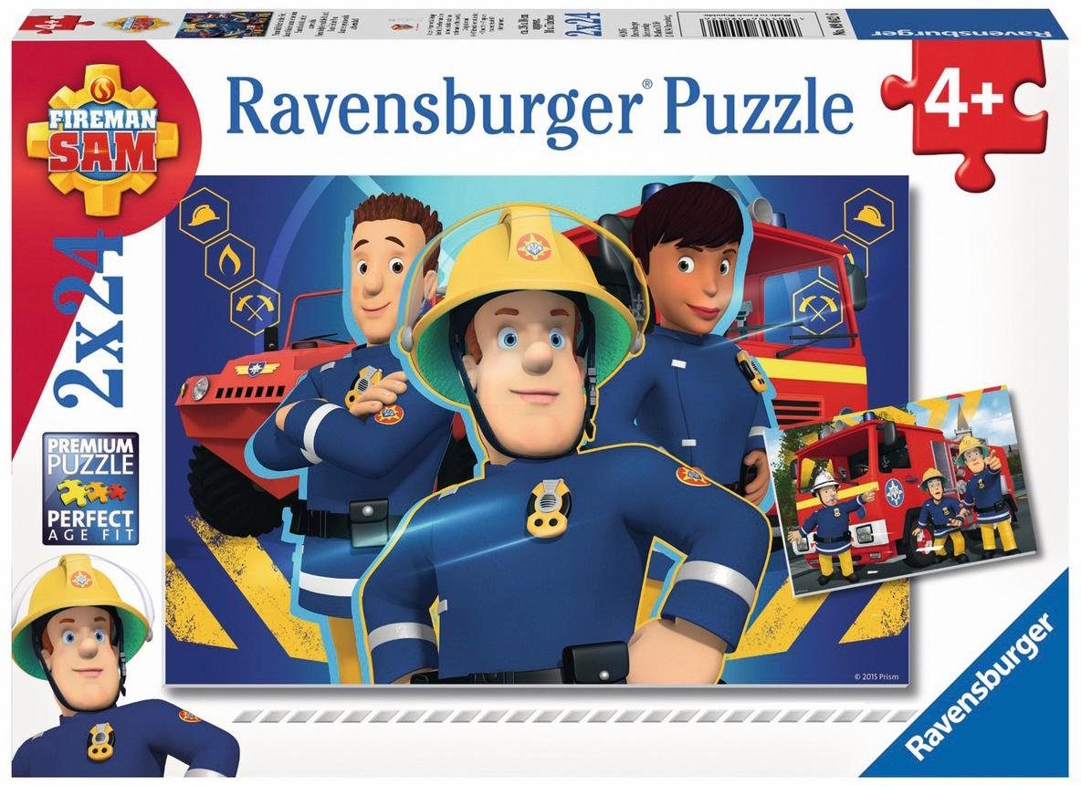 Ravensburger Puzzle weltweit Not, - in 48 Europe, FSC® der schützt Puzzleteile, Made Sam, Feuerwehrmann Sam - Wald hilft in