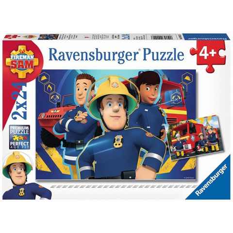 Ravensburger Puzzle Feuerwehrmann Sam, Sam hilft in der Not, 48 Puzzleteile, Made in Europe, FSC® - schützt Wald - weltweit