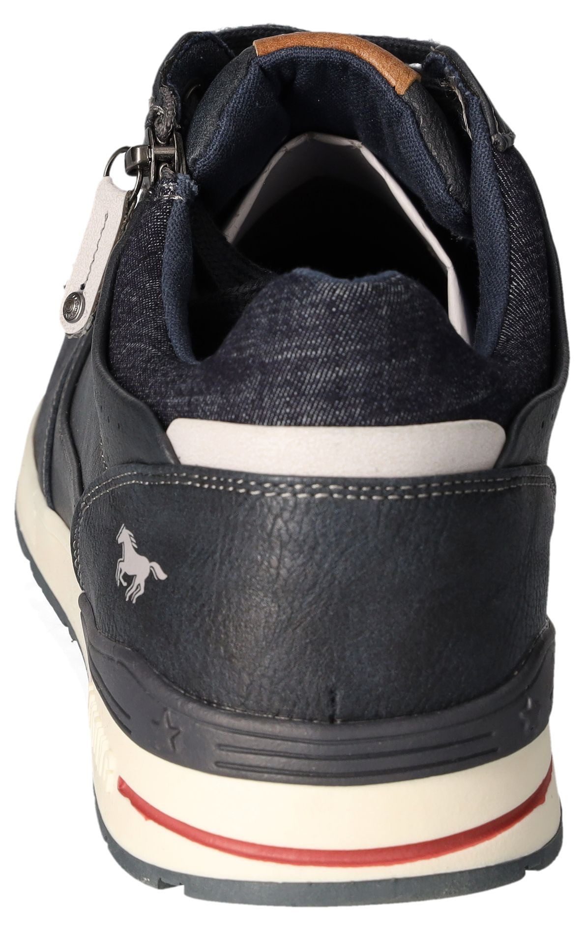 Mustang Shoes Sneaker, Freizeitschuh, Schnürschuh mit Außenreißverschluss günstig online kaufen