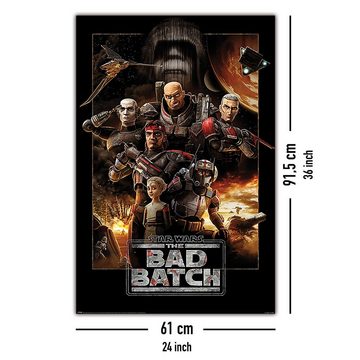 PYRAMID Poster Star Wars The Bad Batch Poster The Clone Wars Sequel 61 x 91,5 cm