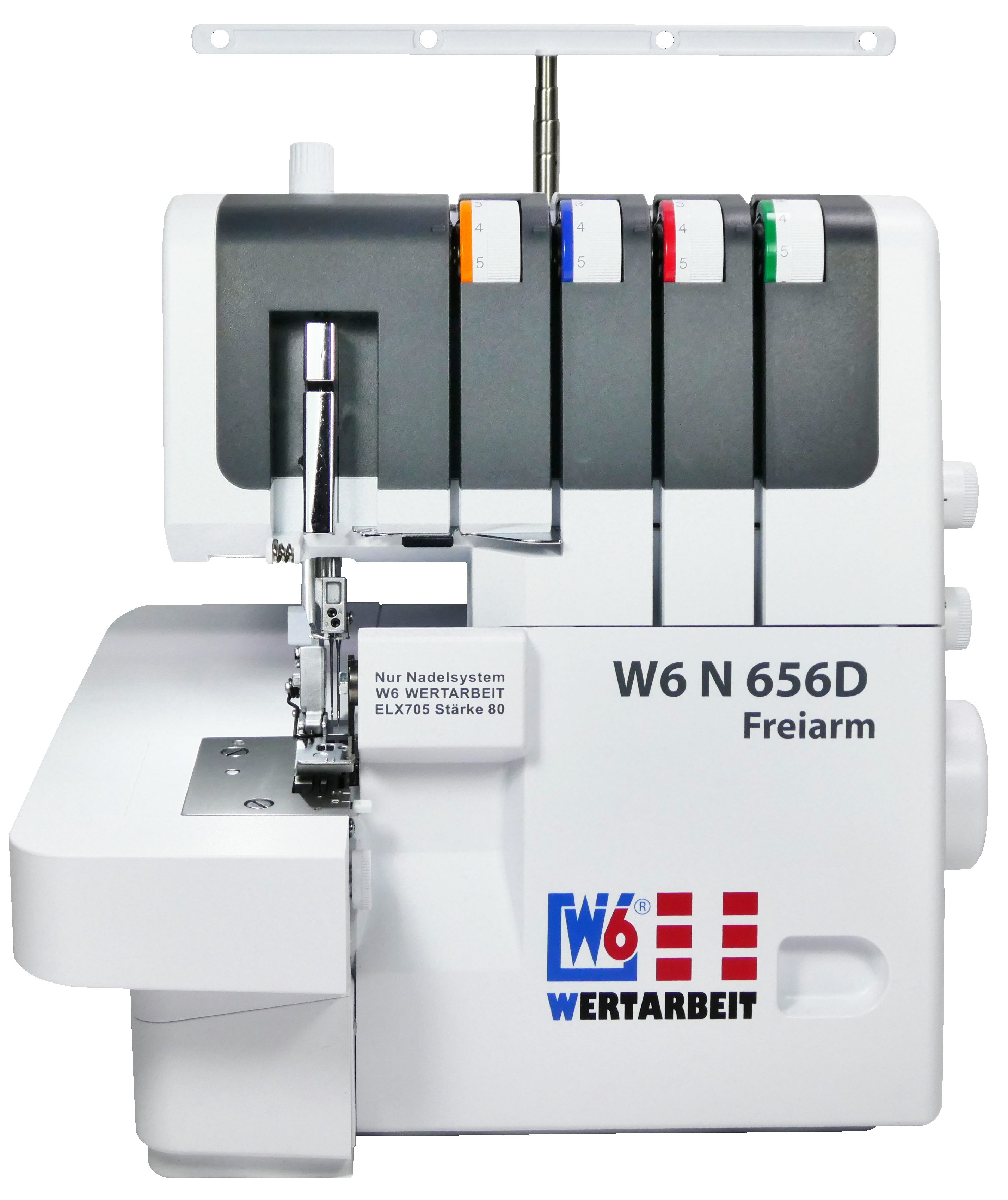 W6 WERTARBEIT Overlock-Nähmaschine W6 N 656D Freiarm, 18 Programme, mit viel Zubehör