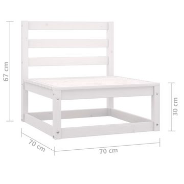 DOTMALL Gartenlounge-Set Sitzgruppe, (3-tlg),Gartenmöbel Set aus Massivholz Kiefer