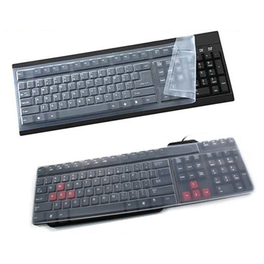 Rutaqian Tastaturschutz,Desktop Computer Tastatur Abdeckung Hautschutzfolie Tastatur-, Maus- und Mauspad-Set