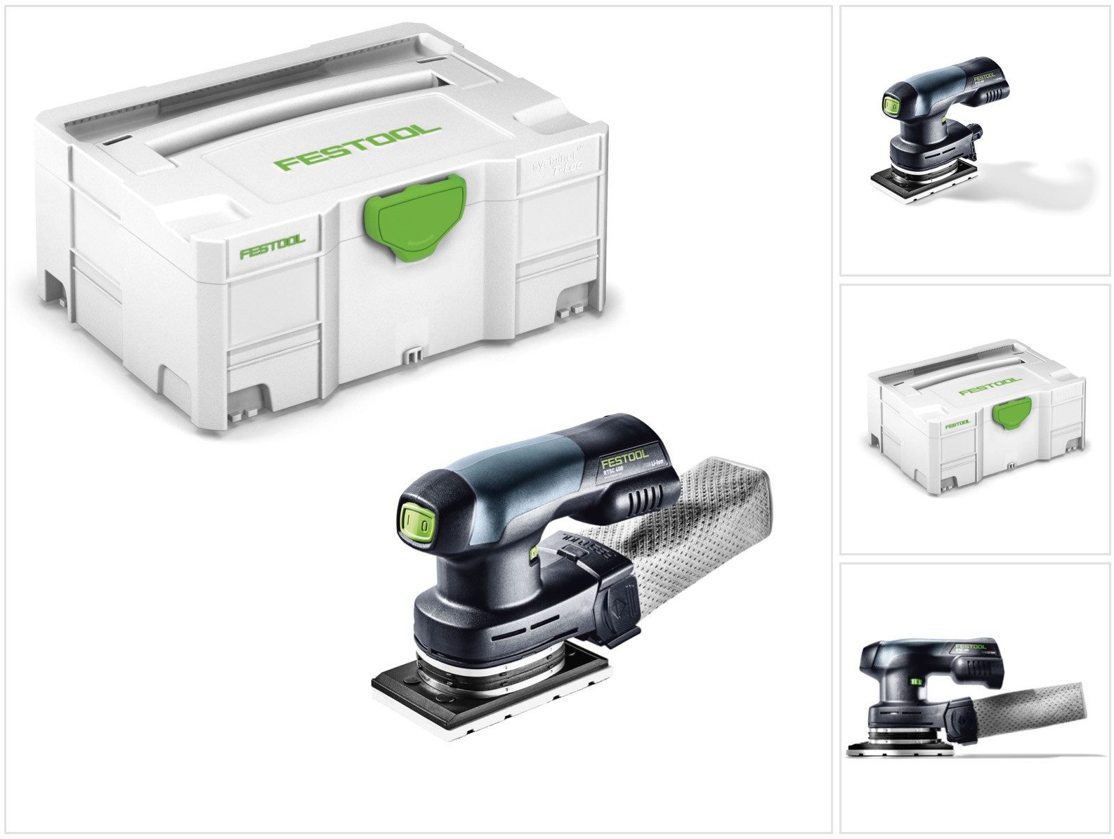 FESTOOL Exzenterschleifer RTSC 400 Li-Basic Akku Rutscher 18V (201519) Einhandschleifer Brush