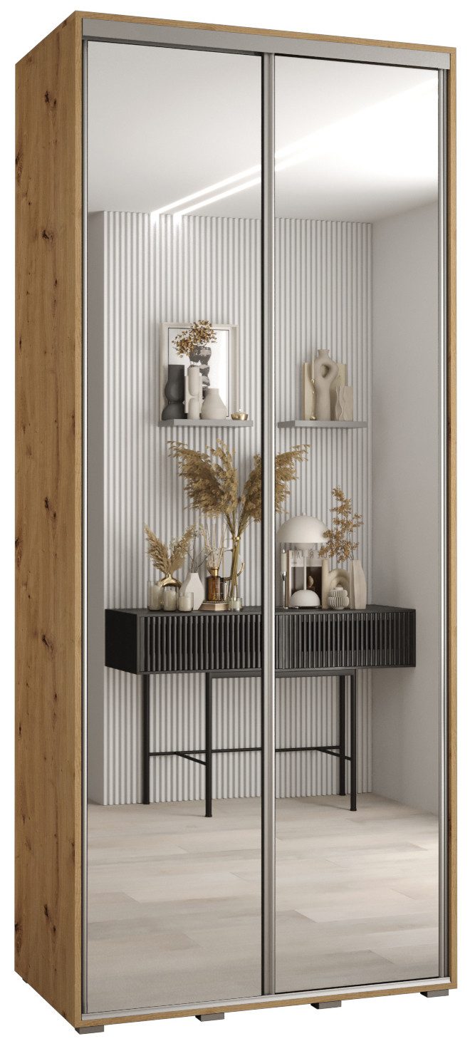 ABIKS MÖBEL Schwebetürenschrank Davos 2 Schlafzimmerschrank mit Spiegel, Kl günstig online kaufen