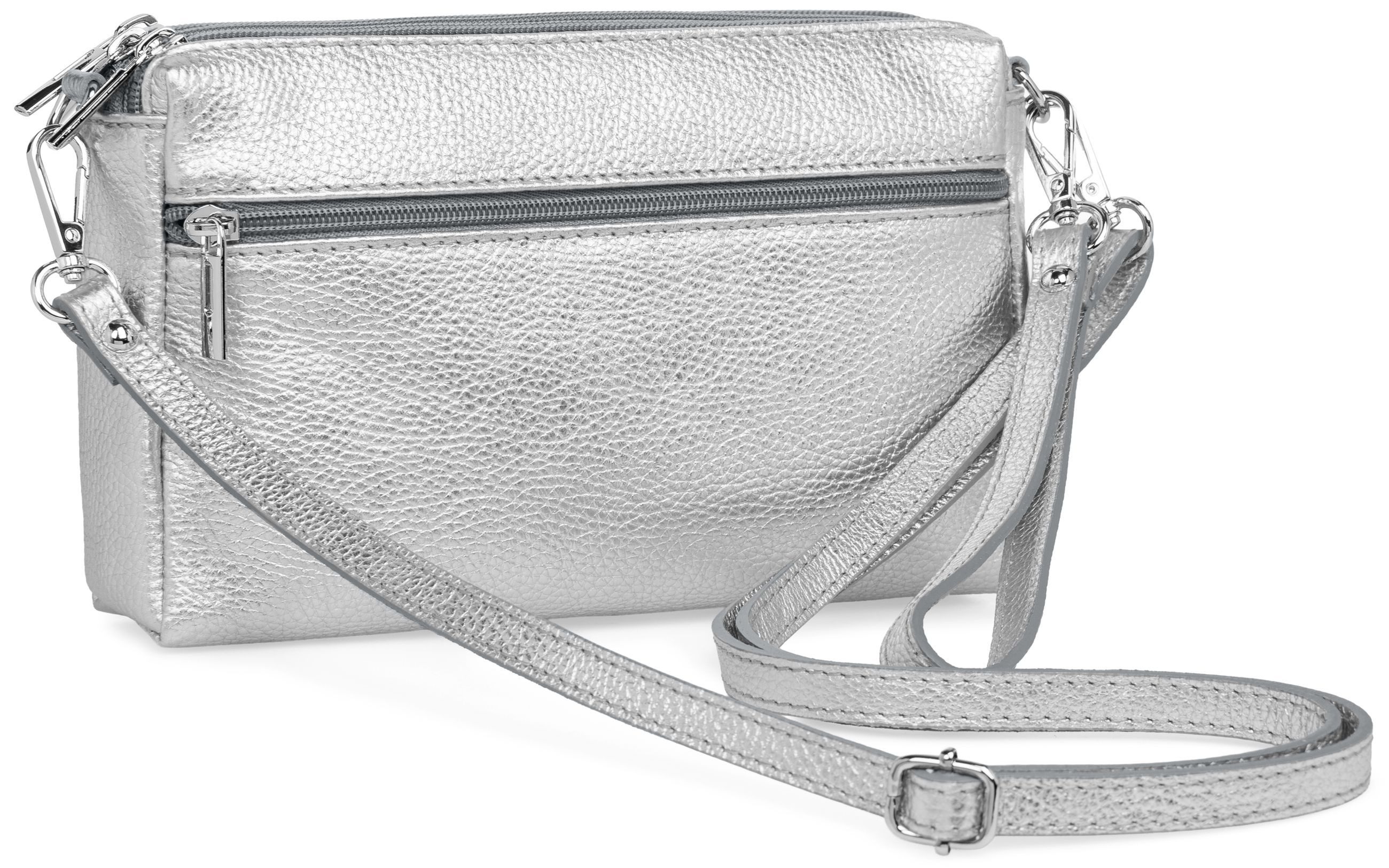 Umhängetasche Kleine Damen Crossbody Bag Leder Tasche - CLASSIC LINE - Modell No.815