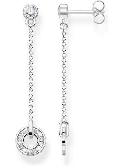 THOMAS SABO Paar Ohrhänger Thomas Sabo Damen-Ohrhänger 925er Silber Zirkonia