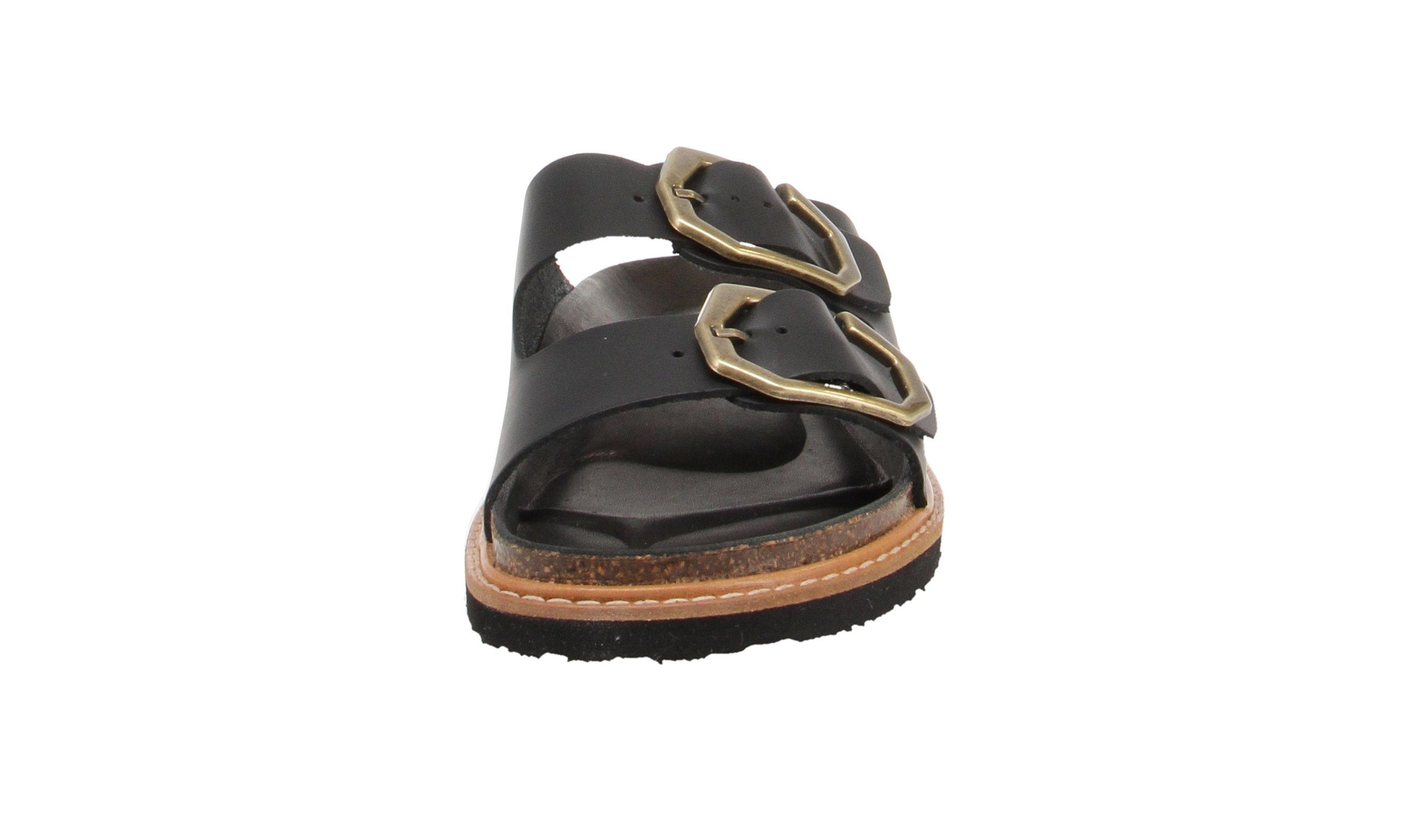 GENUINS Genuins G105683 Galia Leather - Damen Schuhe Pantoletten - Dress-Black Sandale