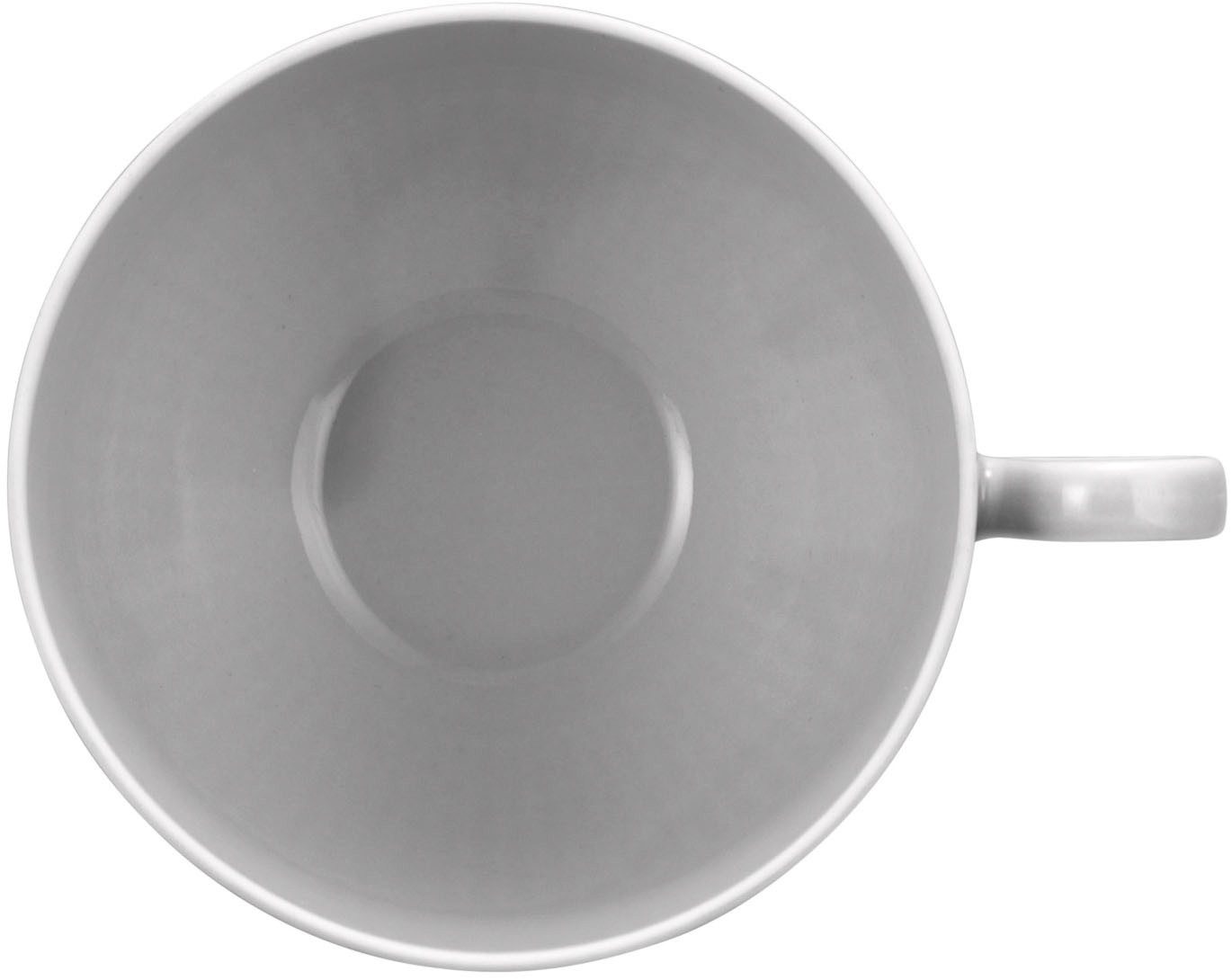 Seltmann Weiden Cappuccinotasse Amina, 1-tlg., Porzellan, Cappucinotasse aus Porzellan mit Relief