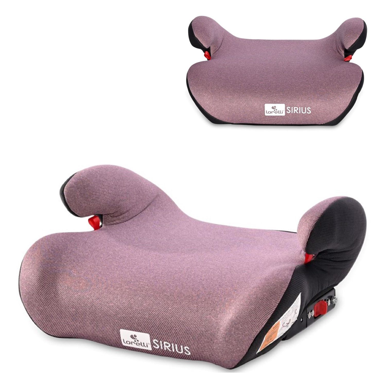Lorelli Kindersitzerhöhung Armlehne Isofix - 36kg) kg, pink (22 3, abnehmbar Sitzerhöhung 36 Bezug bis: Gruppe Sirius