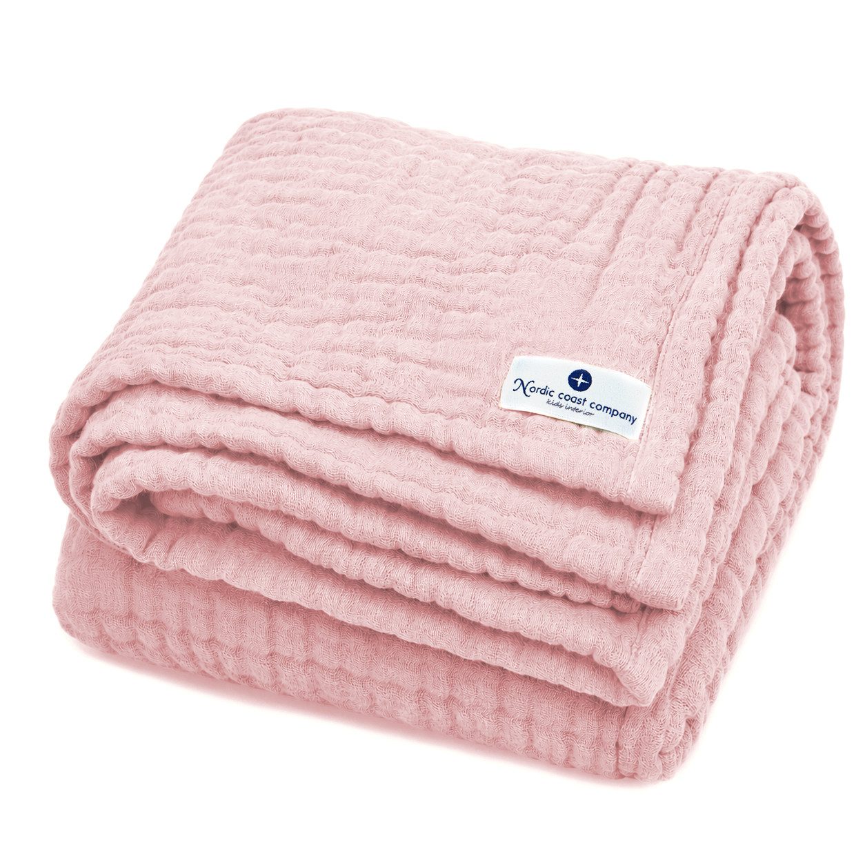 Babydecke Babydecke Musselin Kuscheldecke Puckdecke Baby & Neugeborene, Nordic Coast Company, Sommerdecke, Puck-u. Stilltuch, Einschlagdecke, Baumwolle atmungsaktiv