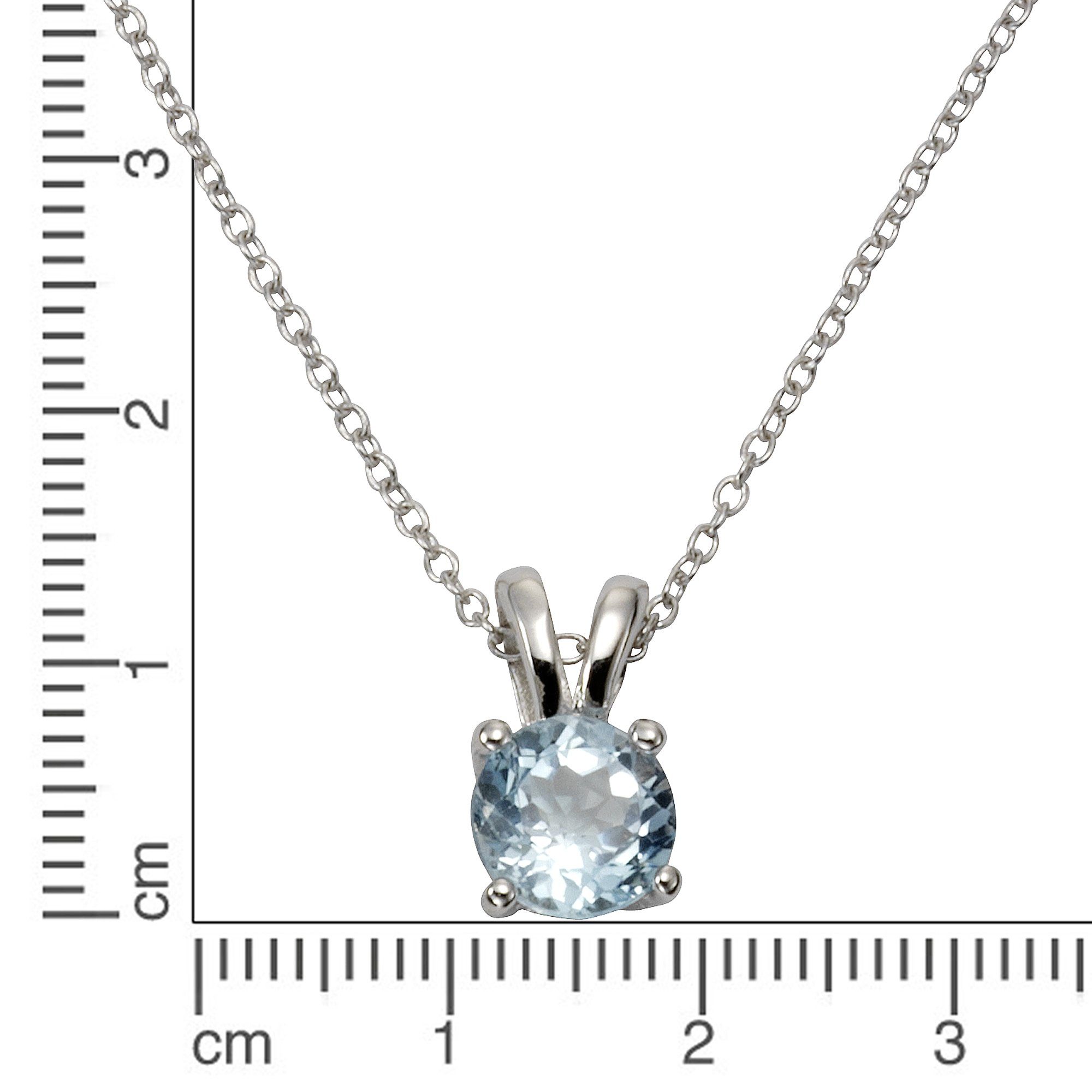 Zeeme Kette mit Anhänger 925/- Sterling rhodiniert Silber