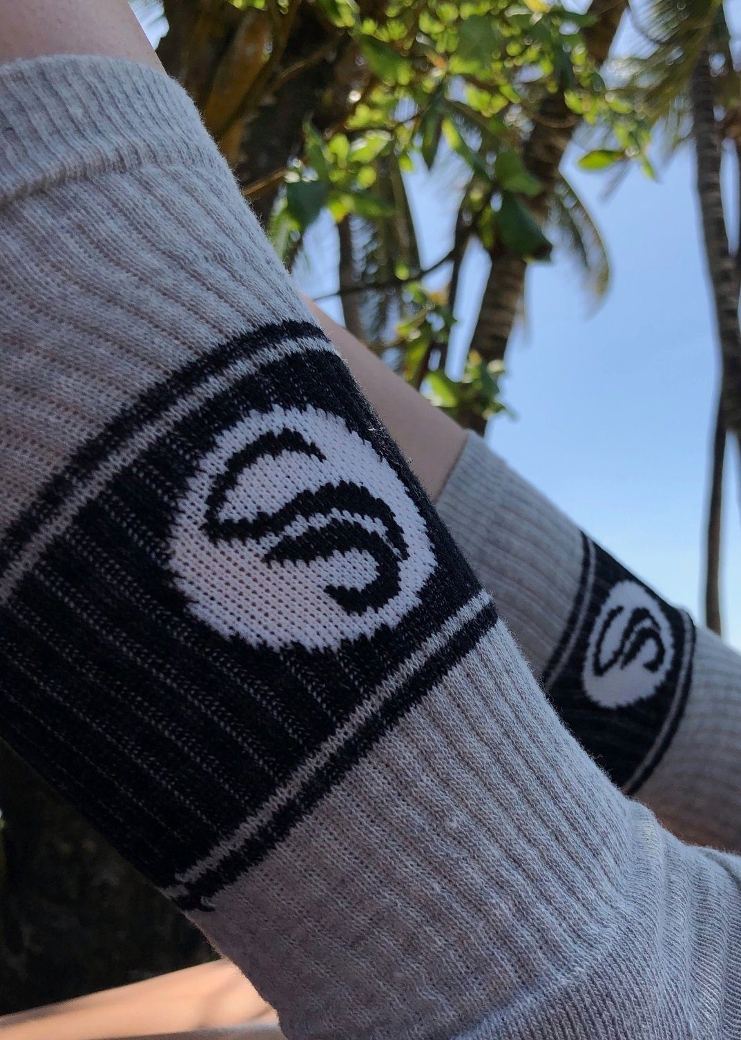 Stark Soul® Sportsocken Crew Socken im RETRO-Design (6 Paar) mit gepolsterter Sohle 6er-Pack, extra breiter Rippbund, Größenanagabe, flache Zehennaht