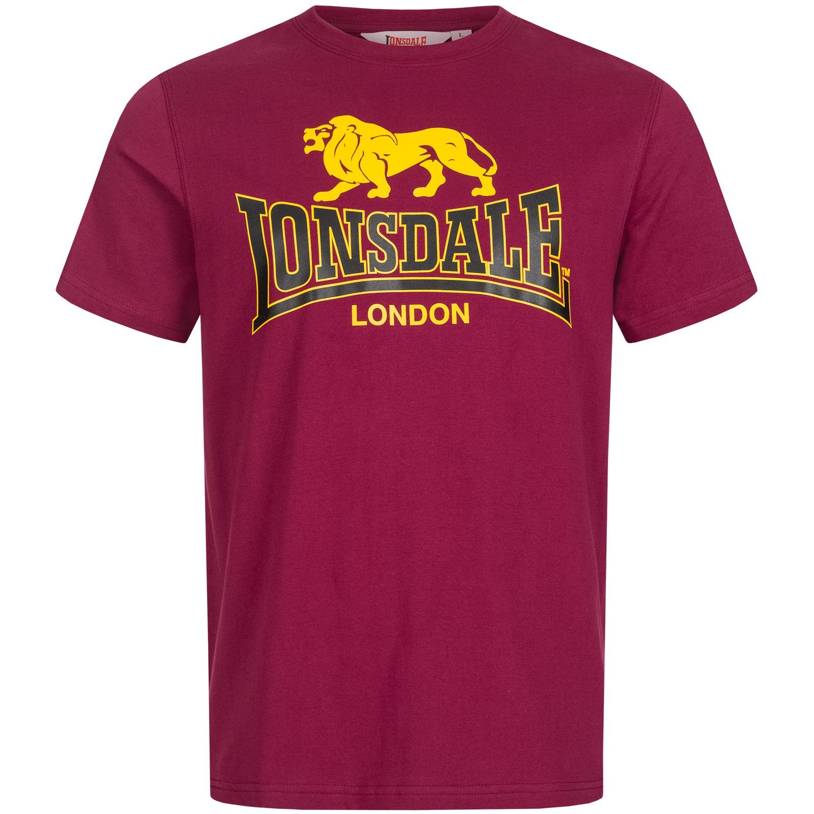 Lonsdale T-Shirt T-Shirt Lonsdale Taverham (1-tlg) weinrot