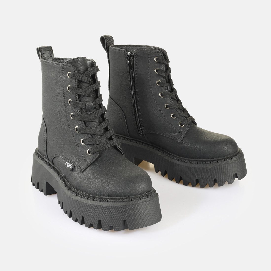 Buffalo ASPEN Schnürboots Schnürstiefelette, Boots mit Reißverschluss