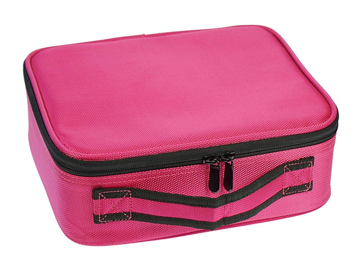 Koskaderm Kosmetikkoffer Beauty Koffer Tool Case pink mit Organizer-Einteilungen verstellbar
