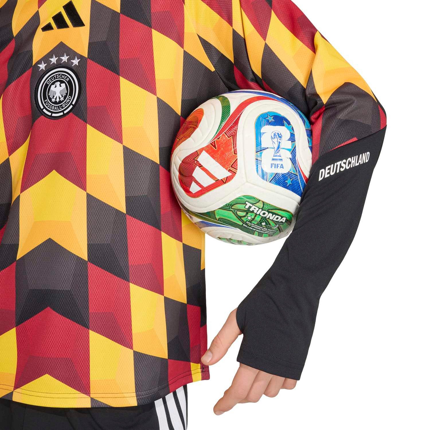 adidas Performance Langarmshirt Germany 26 Home Pre Match Warm Top schwarz/gelb/rot Herren