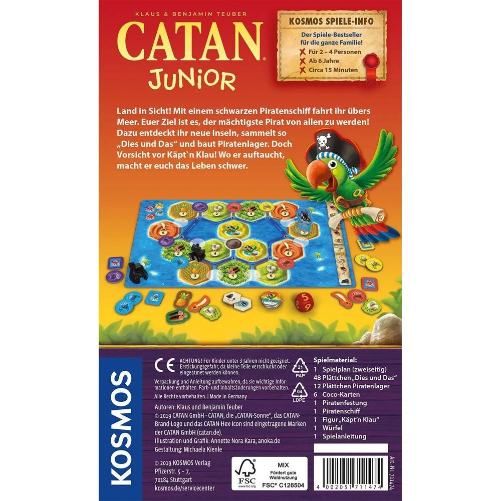 Kosmos Spiel CATAN Junior Mitbringspiel