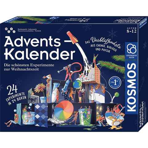 Kosmos Adventskalender Die schönsten Experimente zur Weihnachtszeit, über Physik, Biologie und Chemie, für Kinder ab 8 Jahren