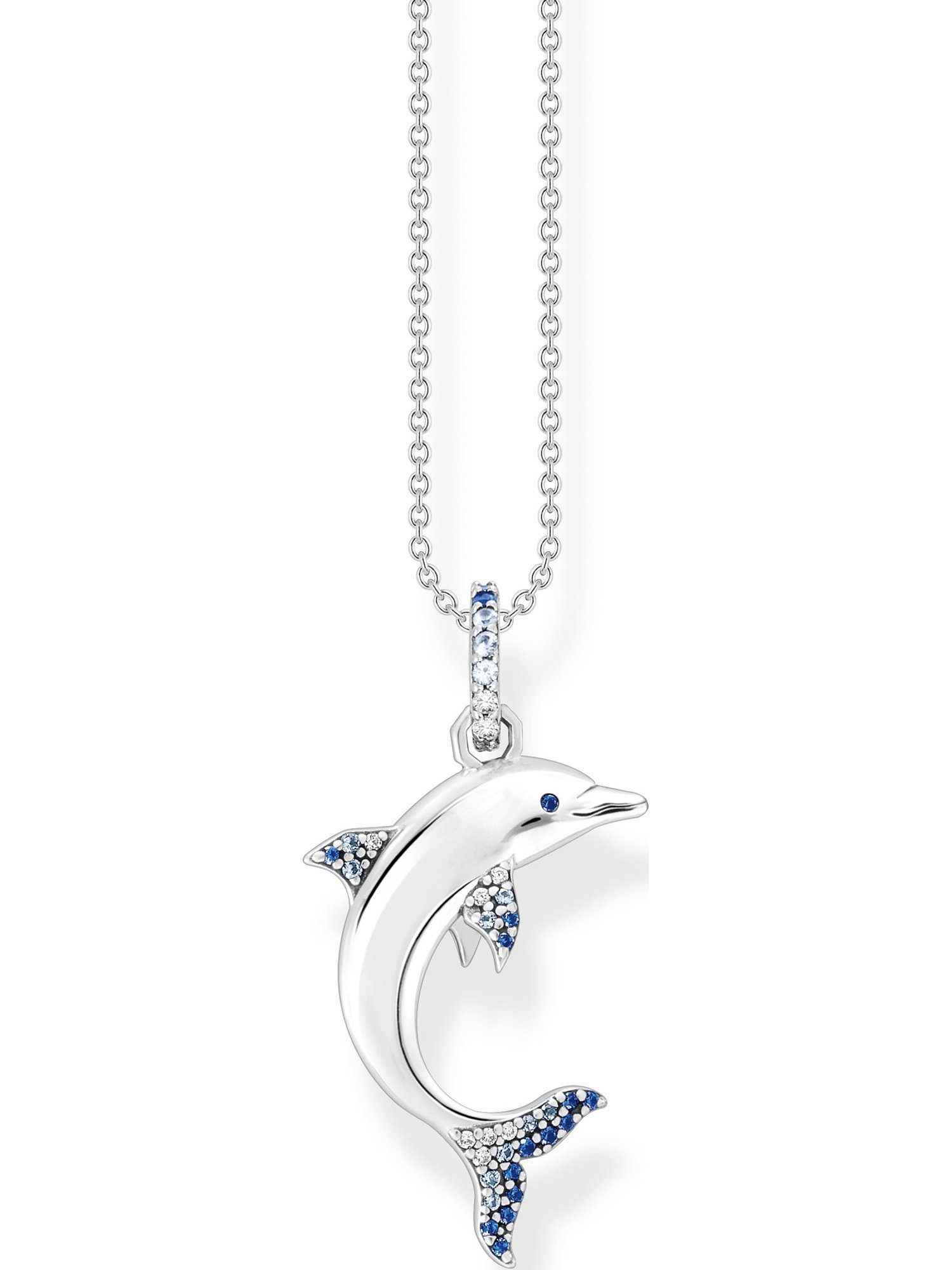 Silberkette Thomas Sabo Damen-Kette 925er Silber Spinell