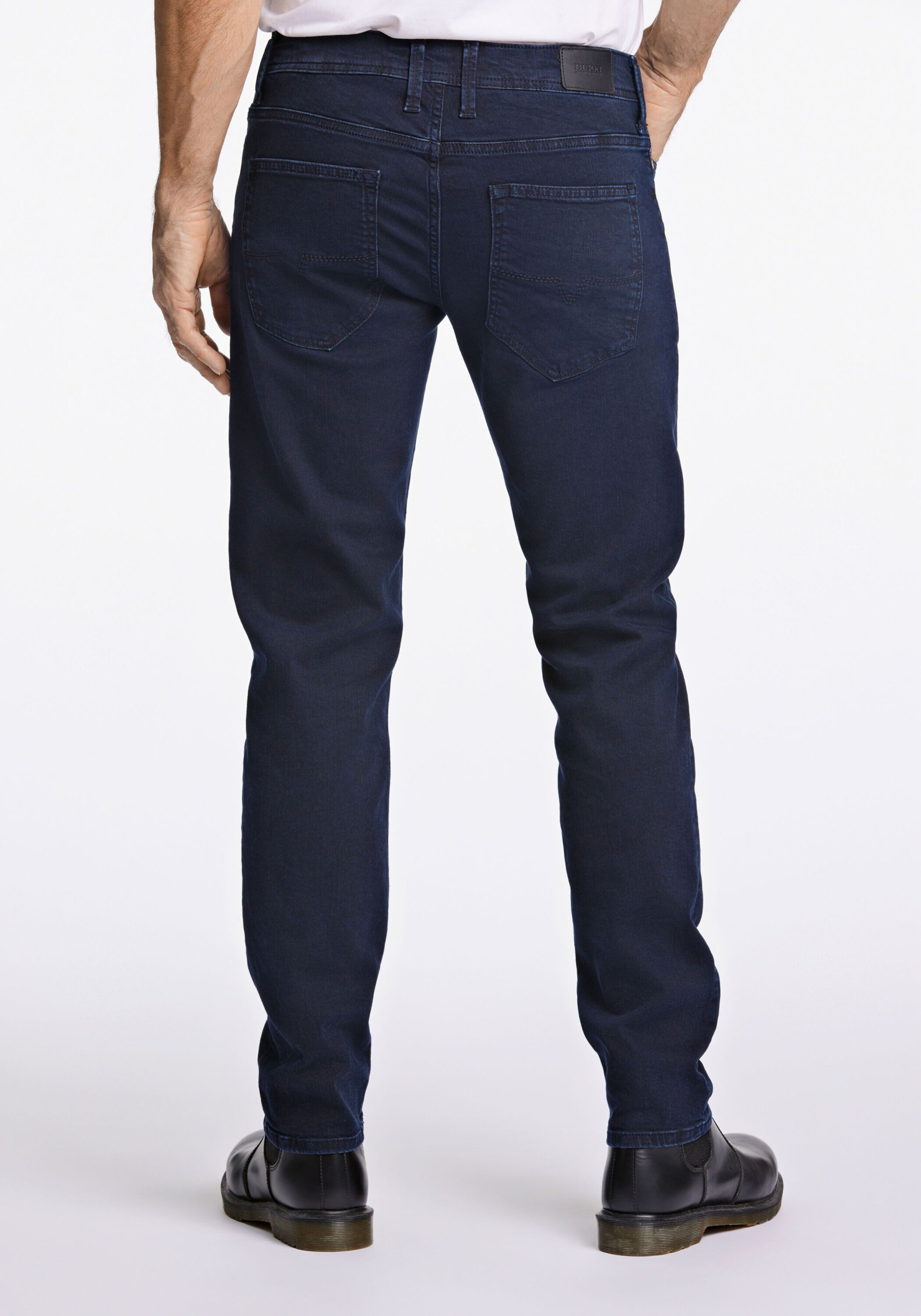 BISON 5-Pocket-Jeans Jeans Tapered Fit