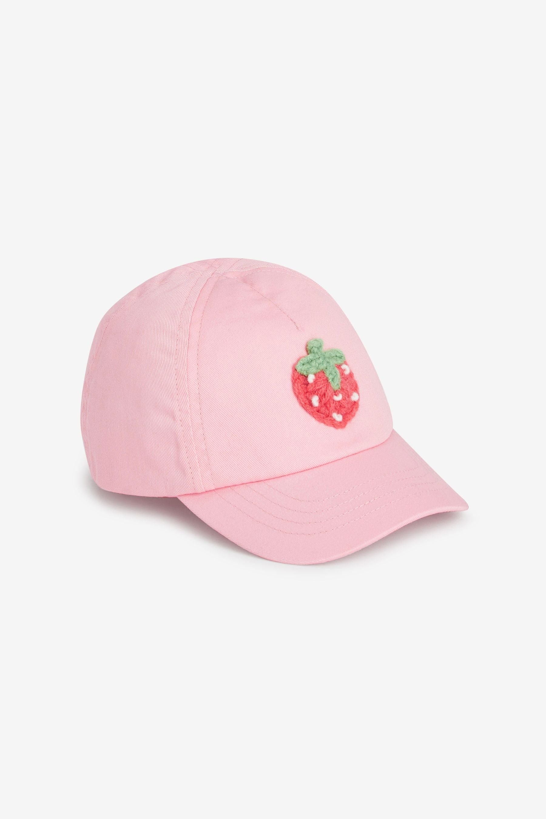 Next Baseball Cap Crochet (1-St) Strawberry Pink Cap Besticktes