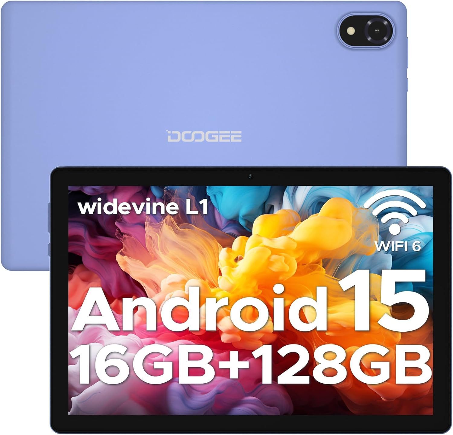 DOOGEE 2025 Neueste 16GB RAM Kinder 5060mAh Gaming Tablet (10", 128 GB, Android 15, Leistungsstarkes & vielseitiges Gerät für Arbeit Lernen & Unterhaltung)