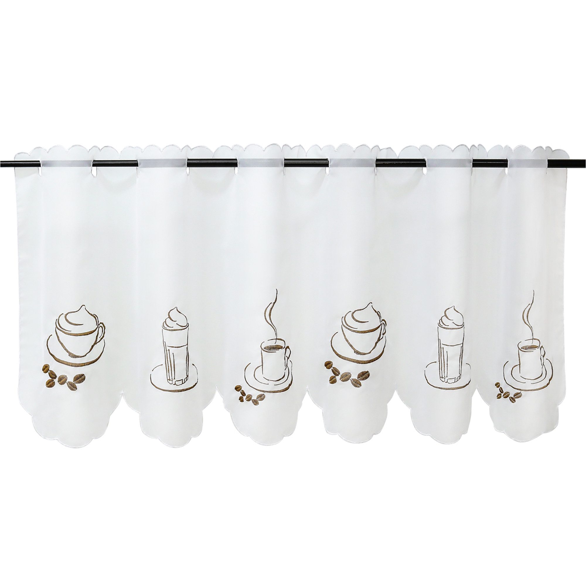 Joyswahl Scheibengardine, Stangendurchzug, transparent, Voile, transparent, günstig online kaufen